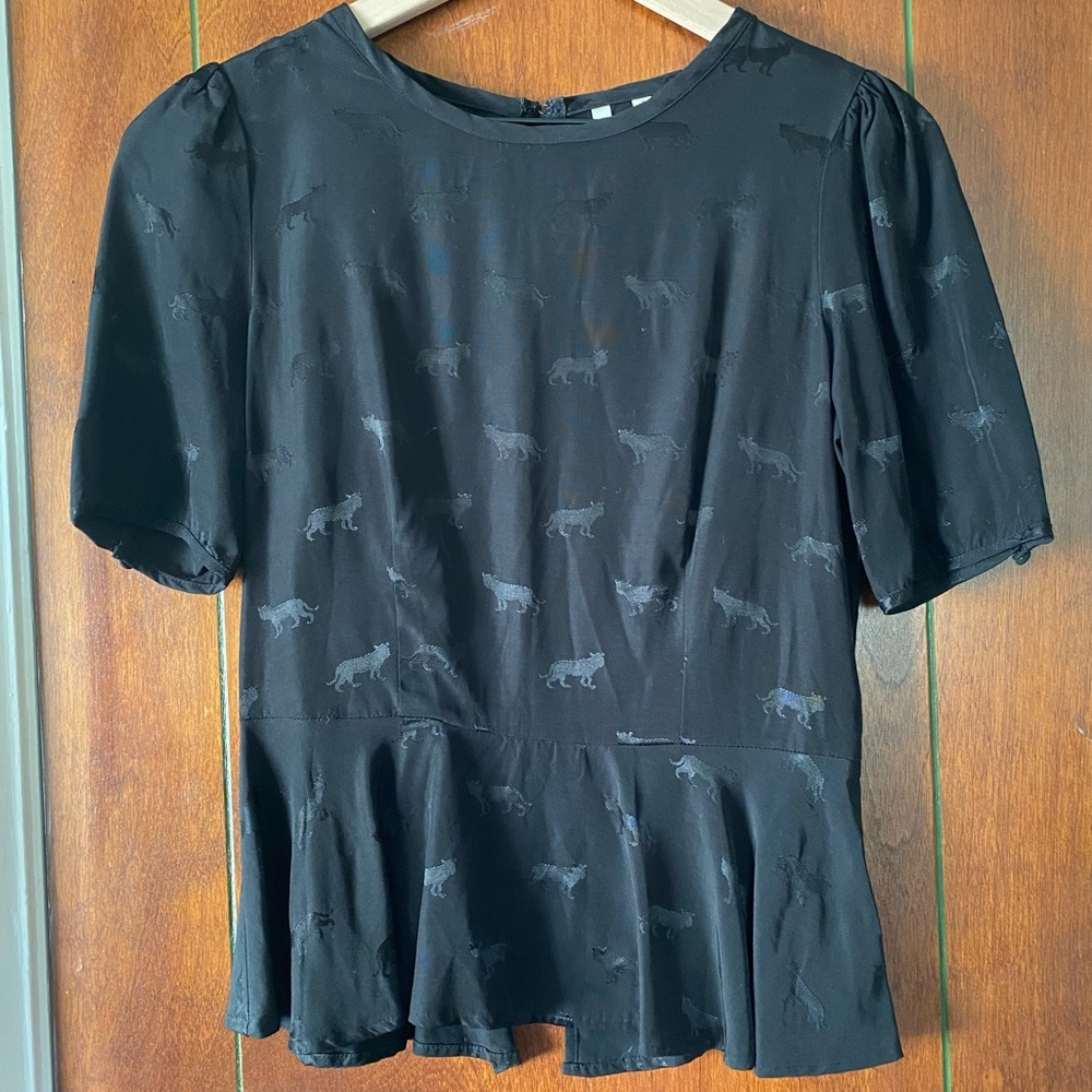 Black Jaguar Blouse